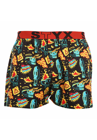 Pánské trenky Styx art sportovní guma toohot (B1458) L