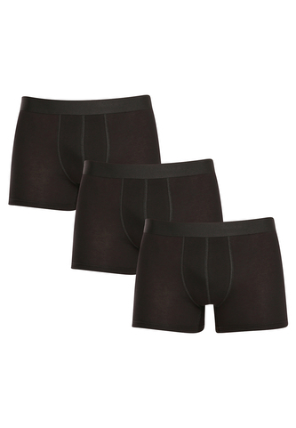 3PACK pánské boxerky Nedeto nadrozměr černé (3NBX001) 6XL