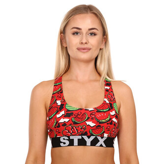 Dámská podprsenka Styx sport art melouny (IP1459) L