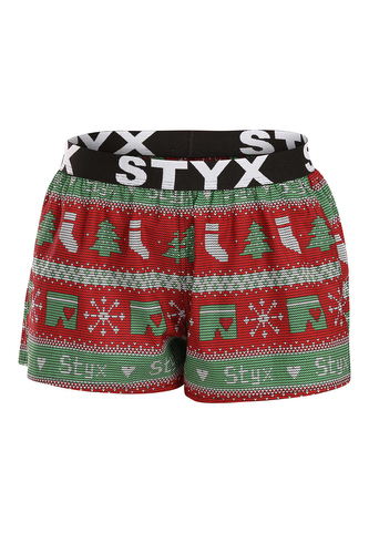 Dámské trenky Styx art sportovní guma Vánoce pletené (T1658) XL