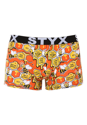 Pánské boxerky Styx art sportovní guma včelky (G1654) S