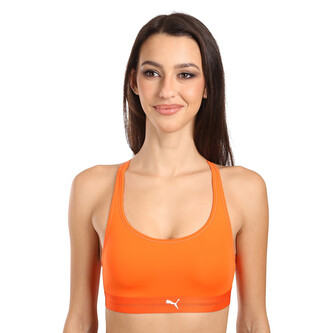 Dámská sportovní podprsenka Puma oranžová (701228124 002) M