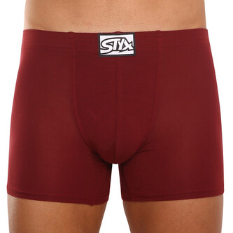 Pánské boxerky Styx long klasická guma vínové (F1060) M
