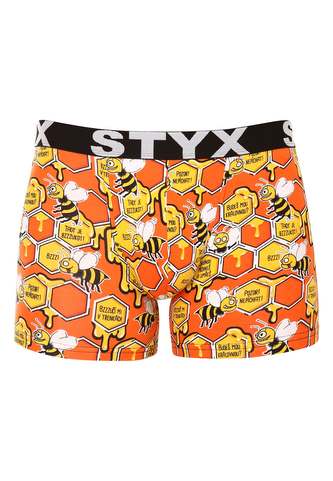 Pánské boxerky Styx long art sportovní guma včelky (U1654) L