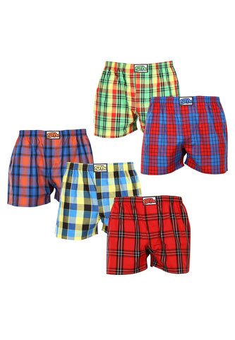 5PACK pánské trenky Styx klasická guma vícebarevné (5A100118) L