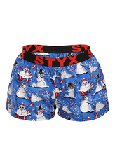 Dámské trenky Styx art sportovní guma Vánoce sněhuláci (T1751) M
