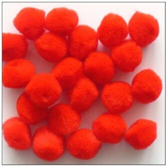 Pompony dekor. 10mm 72szt. czerw, 1510-04, Bluma Creative