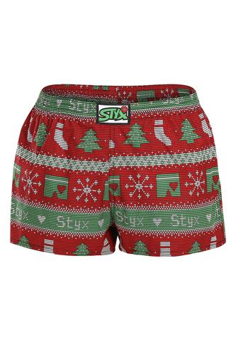 Dámské trenky Styx art klasická guma Vánoce pletené (K1658) XXL