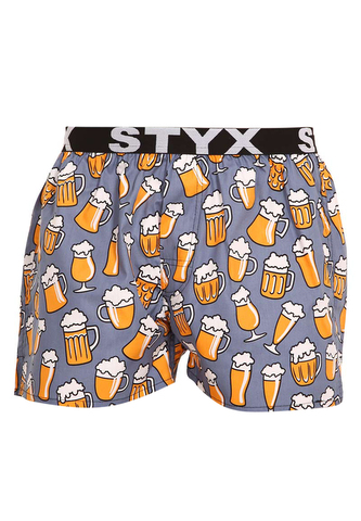 Pánské trenky Styx art sportovní guma pivo (B1357) L