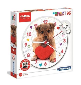 Puzzle 96 Zegar Cute Puppy