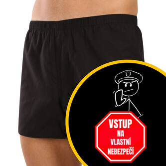 Pánské trenky Nedeto Vstup na vlastní nebezpečí (1NTF8) M