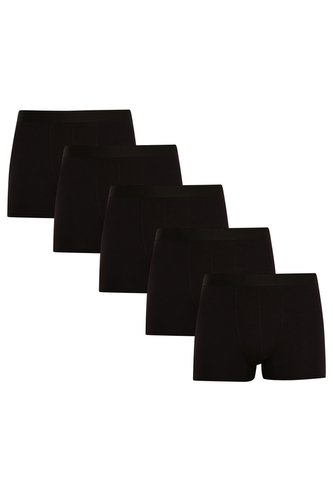 5PACK pánské boxerky Nedeto černé (5NDTB001) XXL
