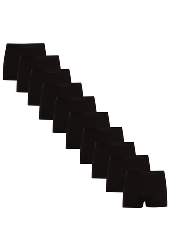 10PACK pánské boxerky Nedeto černé (10NDTB001) 3XL