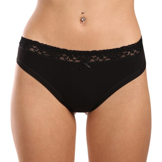 Dámská tanga Lovelygirl černá (8307-black) S