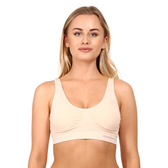 Dámská podprsenka Gina bambusová béžová (07014) XL