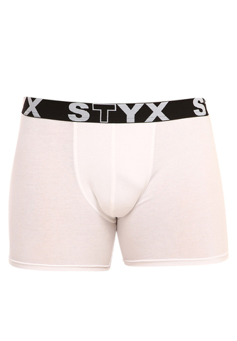 Pánské boxerky Styx long sportovní guma bílé (U1061) XL