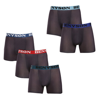 5PACK pánské boxerky Benysøn černé (7124) M