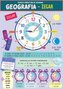 Karta edu składana j. geografia - zegar A4