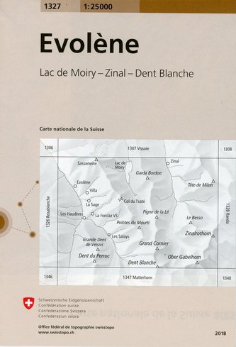 Swisstopo 1 : 25 000 Evolène