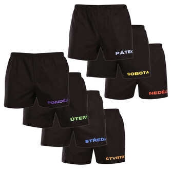 7PACK pánské trenky Nedeto Week 2 (7NTF2) 3XL