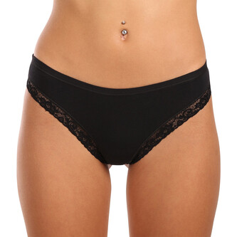 Dámská tanga Lovelygirl černá (3884-black) L