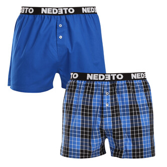 2PACK pánské trenky Nedeto vícebarevné (2NTC012) XL