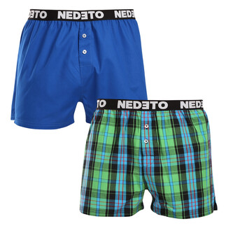 2PACK pánské trenky Nedeto vícebarevné (2NTC009) L