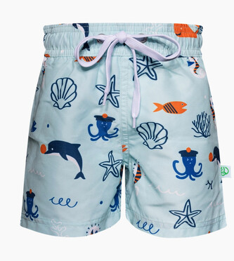Veselé chlapecké plavky Dedoles Mořští kamarádi (D-K-BW-SSH-C-RP-1258) 1-2 roky