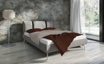 POŚCIEL KPL. CLARITY 160X200+2X70X80 BAW. CZEKOLADA