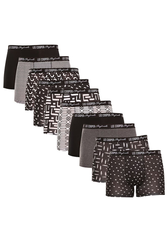 10PACK pánské boxerky Lee Cooper vícebarevné (LCUBOX10P0102-1440169) 3XL