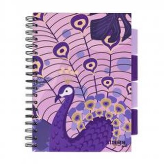 Kołozeszyt Pads B5/100K kratka Jungla fioletowy