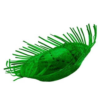 Widmann Slaměný klobouk plážový zelený