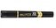 Marker permanentny dwustronny czarny (10szt) DELI