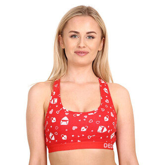 Veselá dámská podprsenka Dedoles Milostné dopisy (D-W-UN-B-C-C-1319) XL