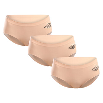 3PACK dámské kalhotky Lee Cooper béžové (PO41174) XL