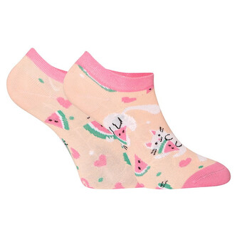 Veselé dětské ponožky Dedoles Kočka s melounem (D-K-SC-LS-C-C-183) 31/34