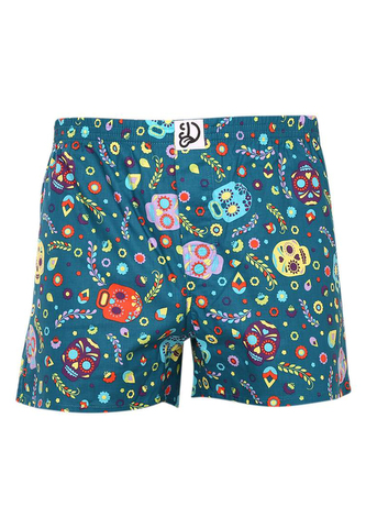 Veselé pánské trenky Dedoles Lebky a květy  (D-M-UN-LB-C-C-1464) M