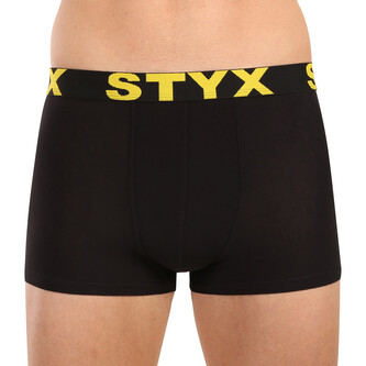 Pánské boxerky Styx sportovní guma černé (G6960) XXL