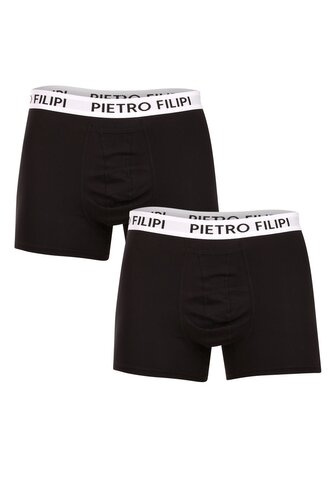 2PACK pánské boxerky Pietro Filipi balls holder černé (2BCL003) XL