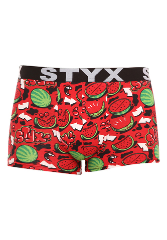 Pánské boxerky Styx art sportovní guma nadrozměr melouny (R1459) 5XL
