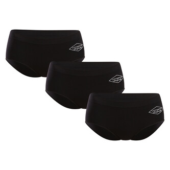 3PACK dámské kalhotky Lee Cooper černé (PO41174) S