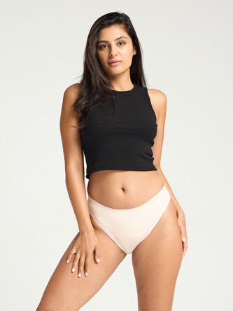 Menstruační kalhotky PUMA & Modibodi Seamfree Active Bikini Moderate-Heavy Mist Pink (MODI4073MP) S