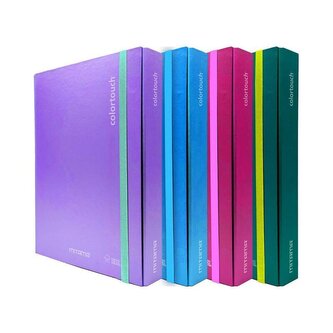 Desky s gumičkou "Color Touch", 5cm, modrá, MITAMA 62034-90280