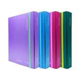 Desky s gumičkou "Color Touch", 5cm, fialová, MITAMA 62034-90279