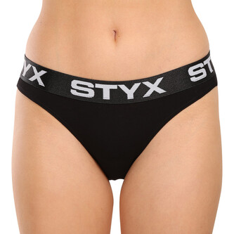 Dámské kalhotky Styx sportovní guma černé (IK960) S