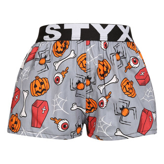 Dětské trenky Styx art sportovní guma Halloween rakve (BJ1752) 6-8 let