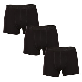 3PACK pánské boxerky Pietro Filipi černé (3BCL001) XXL