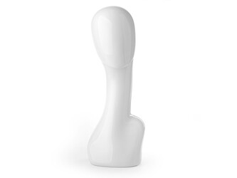 Hlava dámská aranžérská - 1 ks - bílá