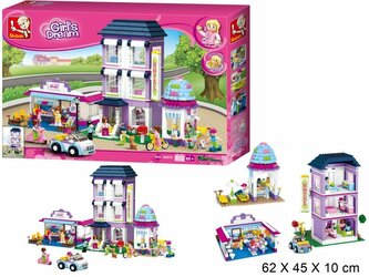 Klocki Sluban Dziewczynka Miejski hotel 972el. 96091 GAZELO