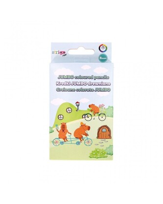 Kredki Jumbo Kapibara grafit 8mm 6szt